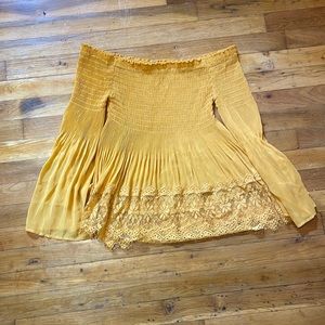 Charlotte Russe mustard yellow blouse